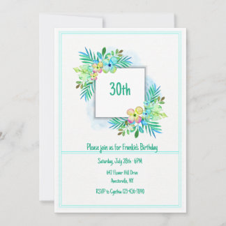 Invitación de Marco Floral