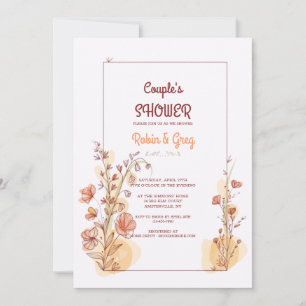 Invitación de Marco para Ducha de Pareja