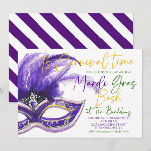 Invitación de Mardi Gras