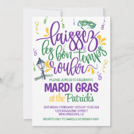 Invitación de Mardi Gras