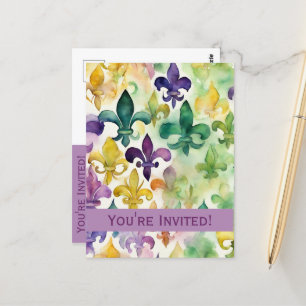 Invitación de Mardi Gras