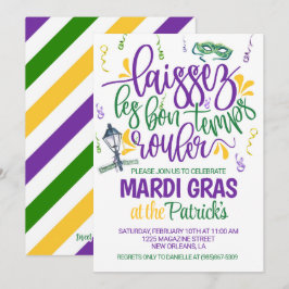 Invitación de Mardi Gras