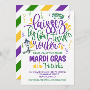 Invitación de Mardi Gras