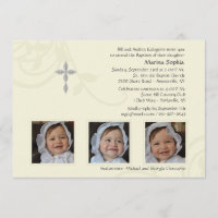 Invitación de marfil de la foto del esplendor