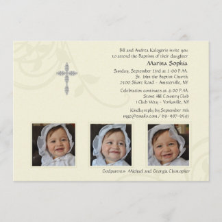 Invitación de marfil de la foto del esplendor