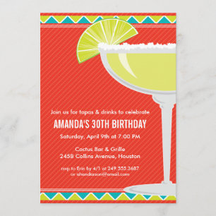 Invitación de Margarita Party