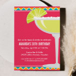 Invitación de Margarita Party<br><div class="desc">Únase a la fiesta con esta invitación de fiesta inspirada en la margarita en colores llamativos.</div>