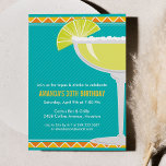 Invitación de Margarita Party<br><div class="desc">Únase a la fiesta con esta invitación de fiesta inspirada en la margarita en colores llamativos.</div>