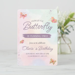 Invitación de mariposa, Cumpleaños de mariposas pa