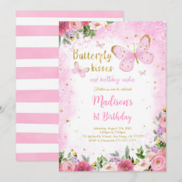 Invitación de mariposa editable