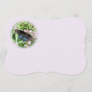 Invitación de mariposa o saludo - Personalizar