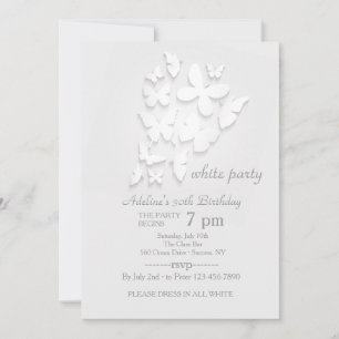 Invitación de Mariposas de Papel