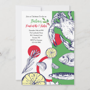 Invitación de mariscos