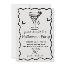 Invitación de Martini personalizada para fiesta de
