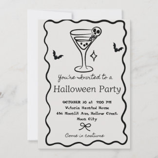 Invitación de Martini personalizada para fiesta de
