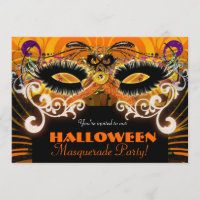 Invitación de Máscara de Mascarada de Fiesta de Di