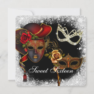 Invitación de Máscara de Sweet Sixteen, Carnaval