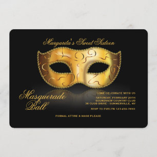 Invitación de Máscara Veneciana