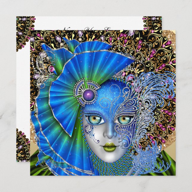 Invitación de Mascarada (Anverso / Reverso)