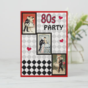 Invitación de mascarada de Pierrot