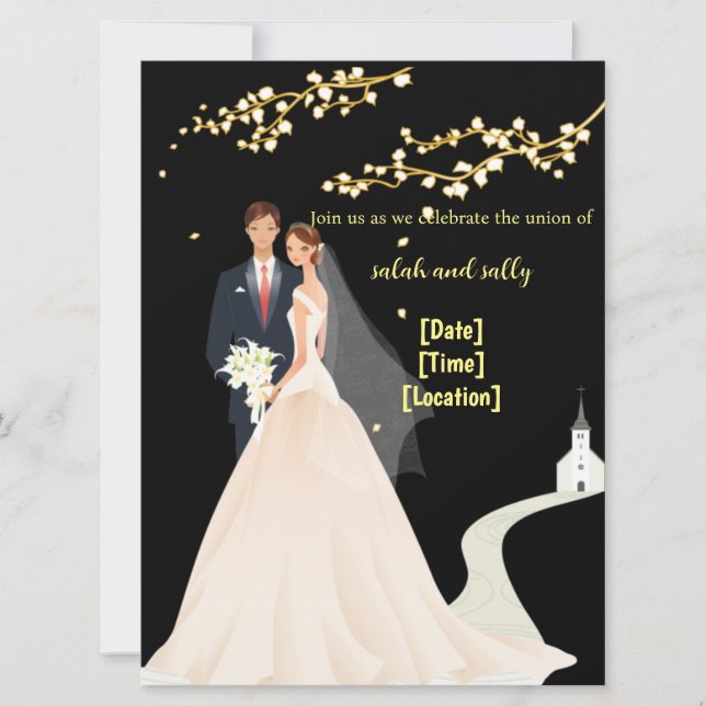 invitación de matrimonio (Anverso)