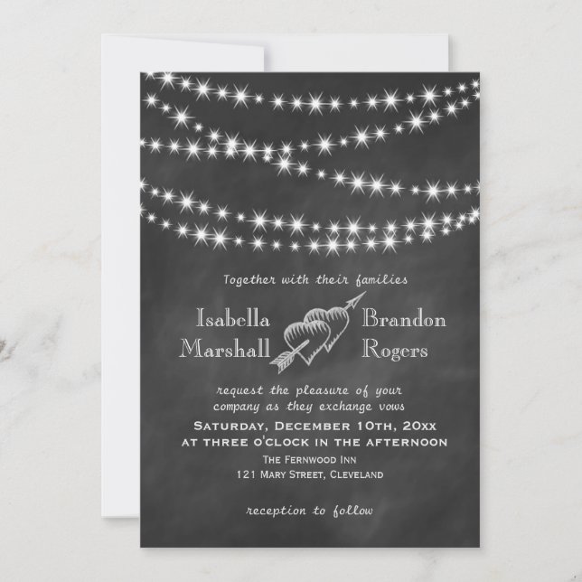 Invitación de matrimonio a la luz del torbellino (Anverso)