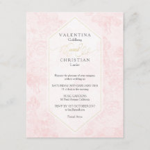 Invitación de matrimonio a Rosas de época