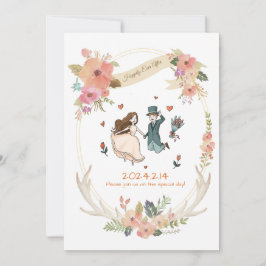 Invitación de matrimonio caprichoso, caprichoso y 
