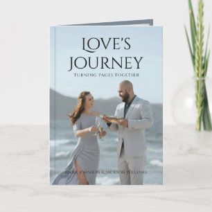 Invitación de matrimonio con temática de libro de 