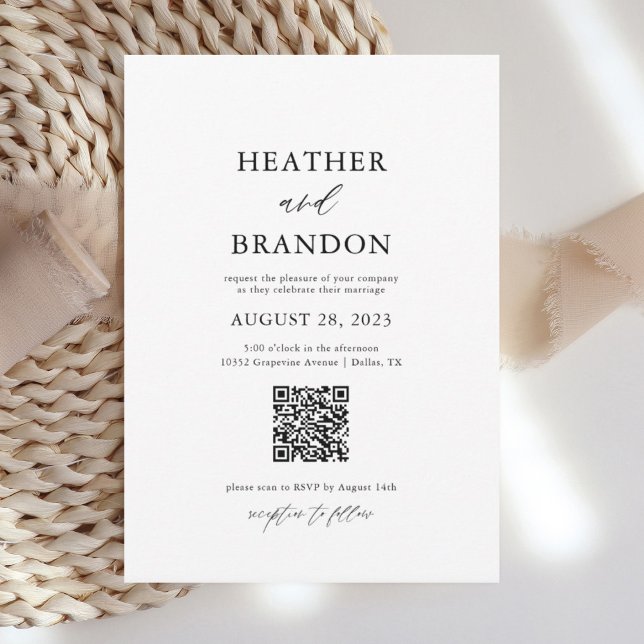 Invitación de matrimonio de caligrafía elegante de (Subido por el creador)
