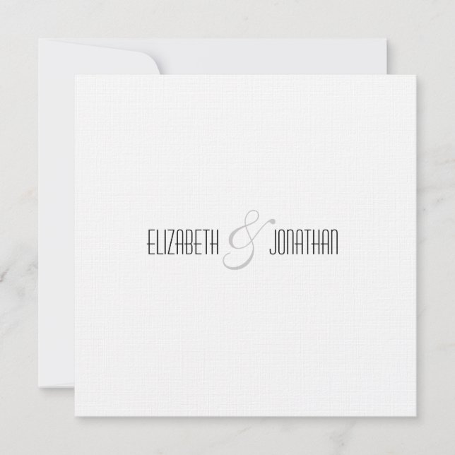 Invitación de matrimonio de línea de código QR mod (Anverso)