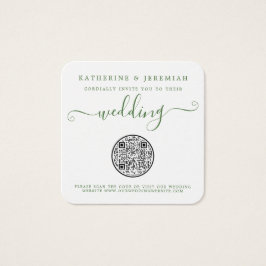 Invitación de matrimonio de piña floral de código 