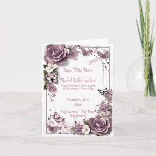 Invitación de matrimonio de plantilla de marco mal