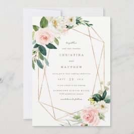 Invitación de matrimonio de romántico de primavera