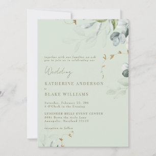 Invitación de matrimonio de sabueso ligero de flol