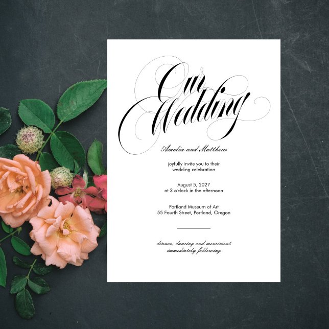 Invitación de matrimonio de titulares de lujo (Subido por el creador)