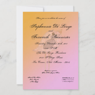 Invitación de matrimonio elegante de flor floral 5