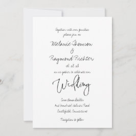 Invitación de matrimonio escrito a mano