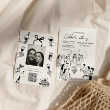 Invitación de matrimonio esgrimido por mano capric