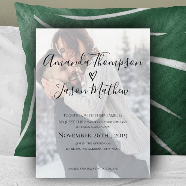 Invitación de matrimonio fotográfico con efecto Ve (Subido por el creador)