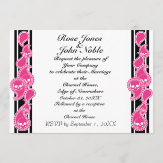 Invitación de matrimonio inverso (magenta)