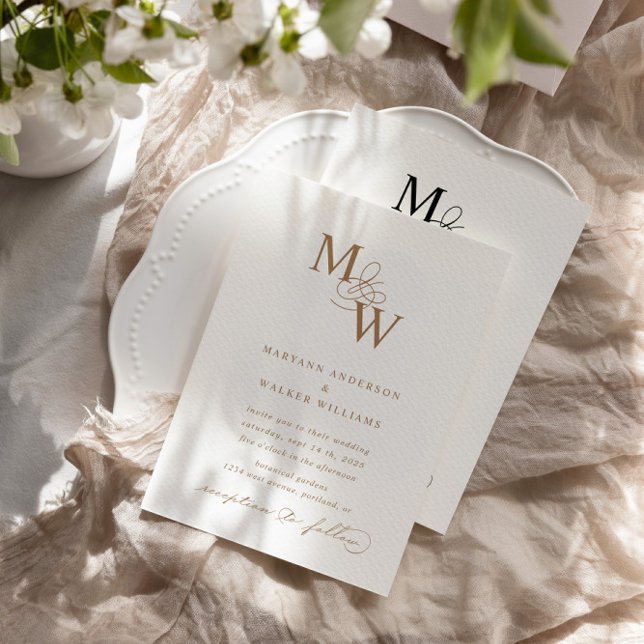 Invitación de matrimonio lujosa para la tipografía (Subido por el creador)
