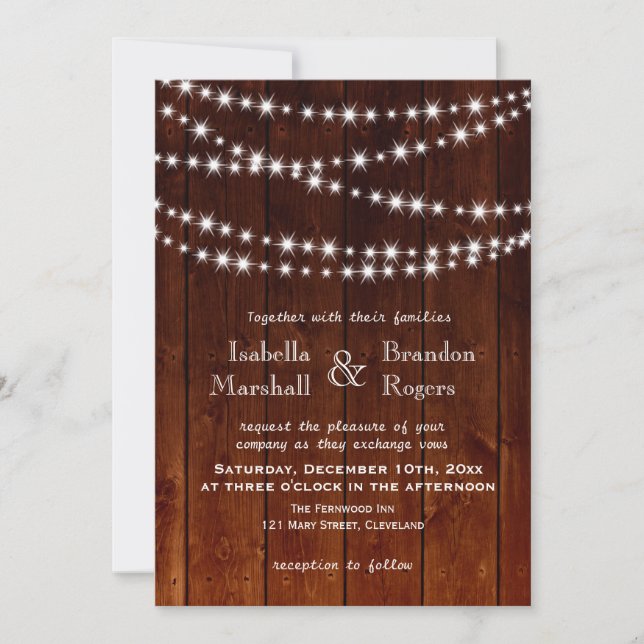 Invitación de matrimonio para la mesa de Ombre Bar (Anverso)