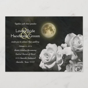 Invitación de matrimonio para Rosas fantasma blanc