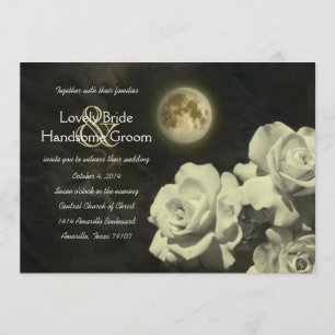 Invitación de matrimonio para Rosas marfileños de