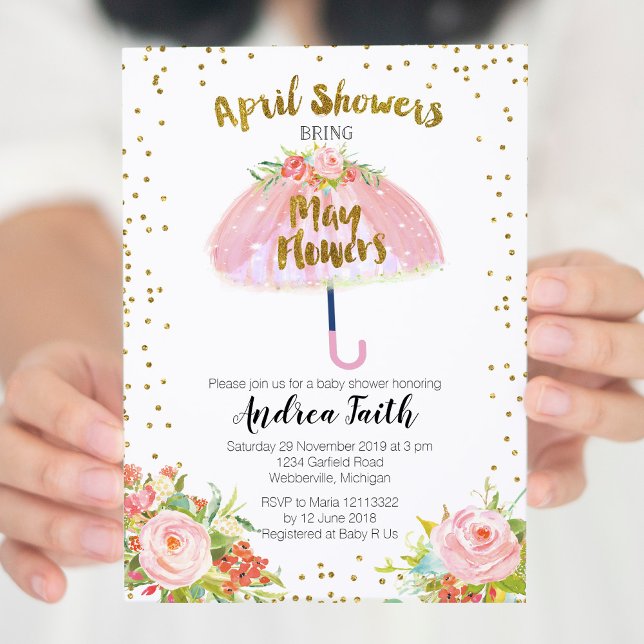 Invitación de May Shower Bring May Flowers de abri (Subido por el creador)