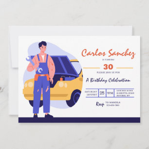 Invitación de Mecánico de Autos