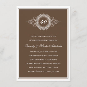 Invitación de medalla de aniversario
