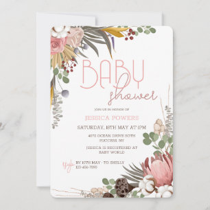 Invitación de Medley de Flores Secas