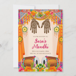 Invitación de Mehendi Digital Mehndi